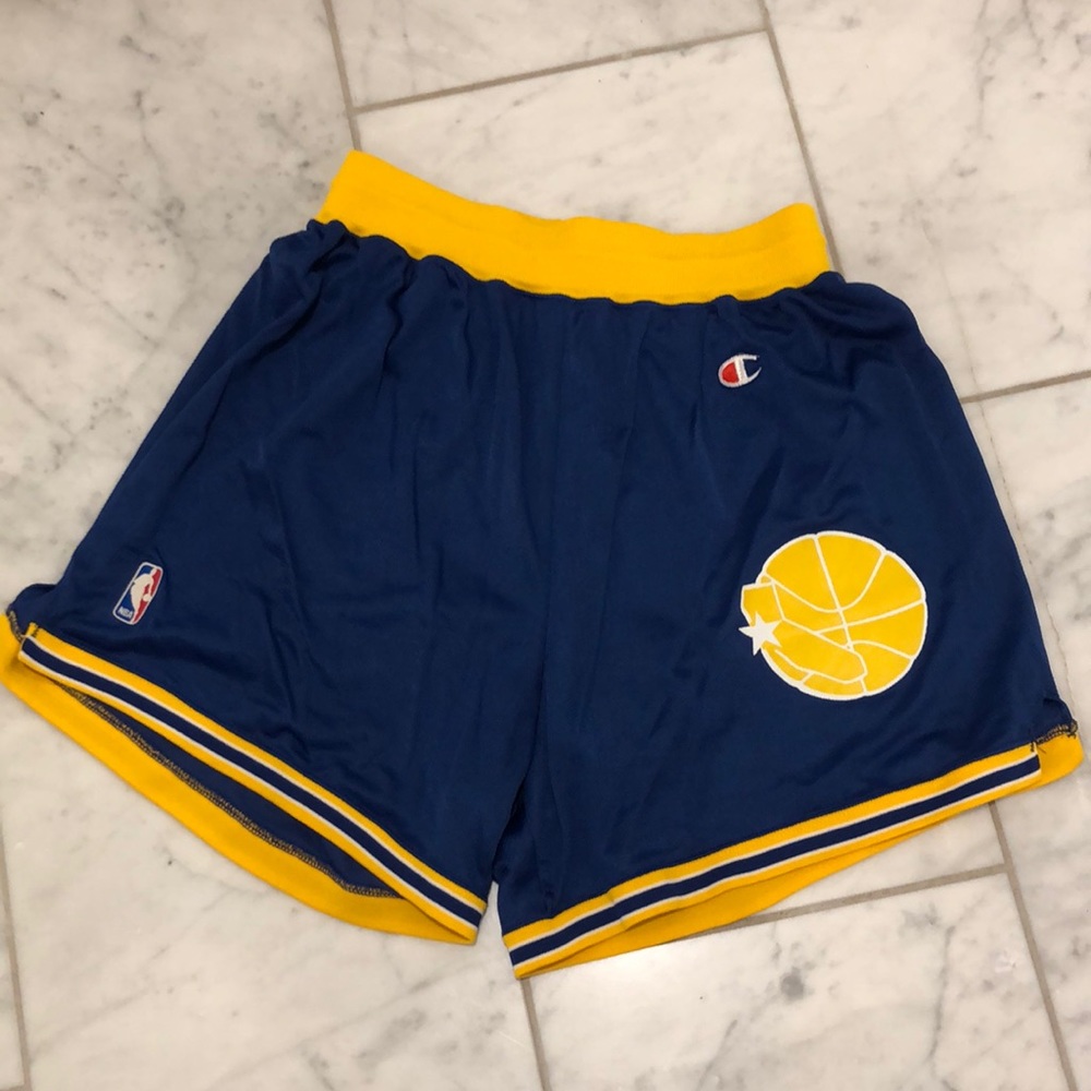 Vintage Champion basketball shorts NBA Golden State Warriors